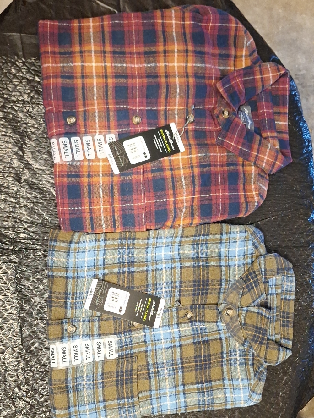 2 New Small Eddie Bauer Bristol Flannels